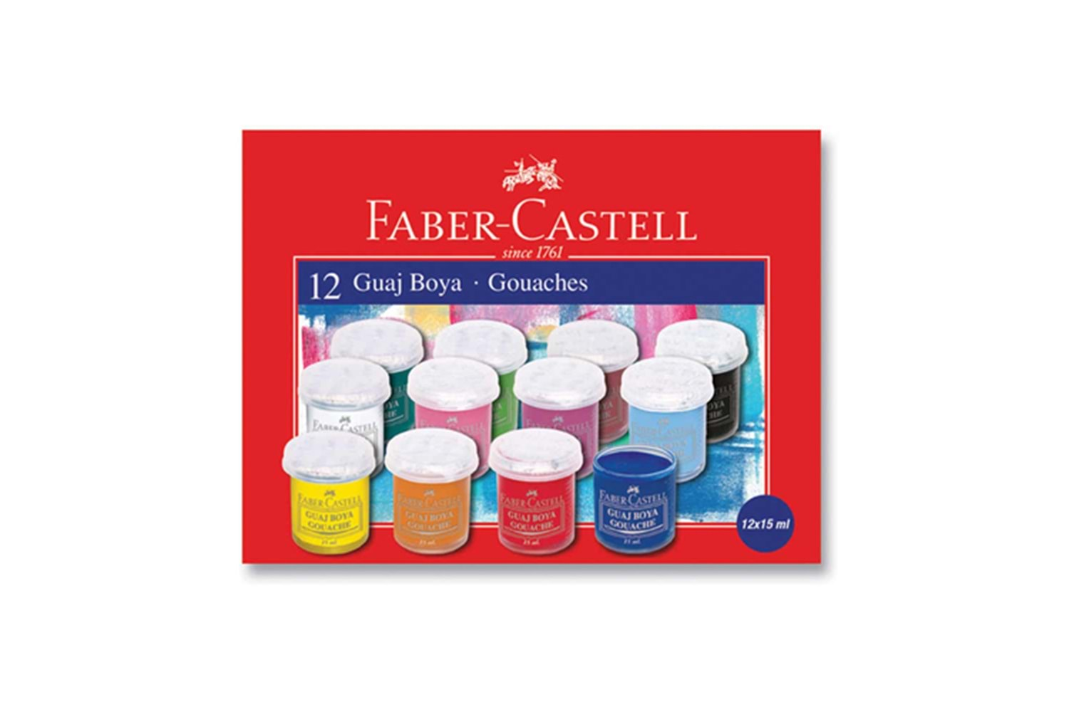 FABER CASTTEL 12 RENKLİ GUAJ BOYA 12x15 ML