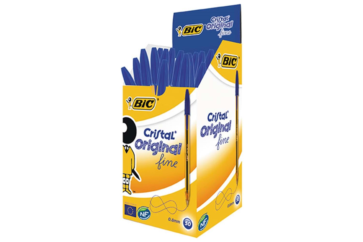 BIC TÜKENMEZ KALEM CRISTAL FINE - MAVİ