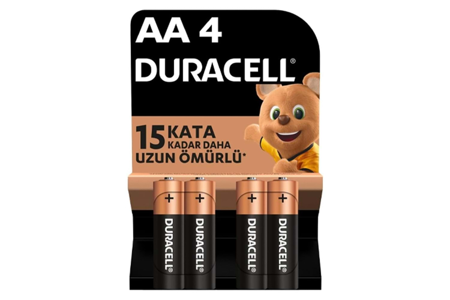 DURACELL ALKALİN AA KALEM PİL 1,5 V LR6/MN1500, 4'LÜ PAKET