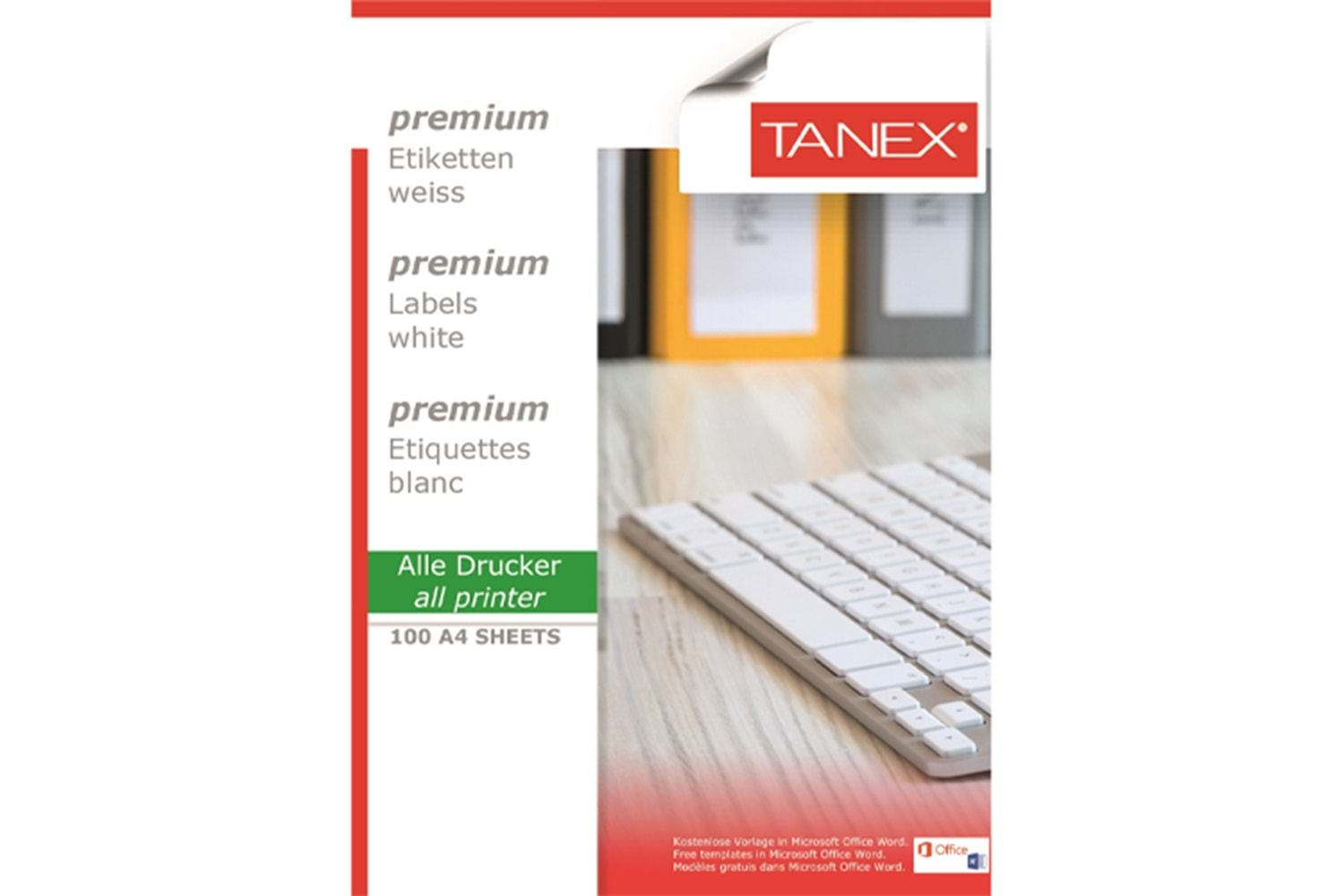 TANEX LASER ETİKET 99.1 X 57 MM TW-2010