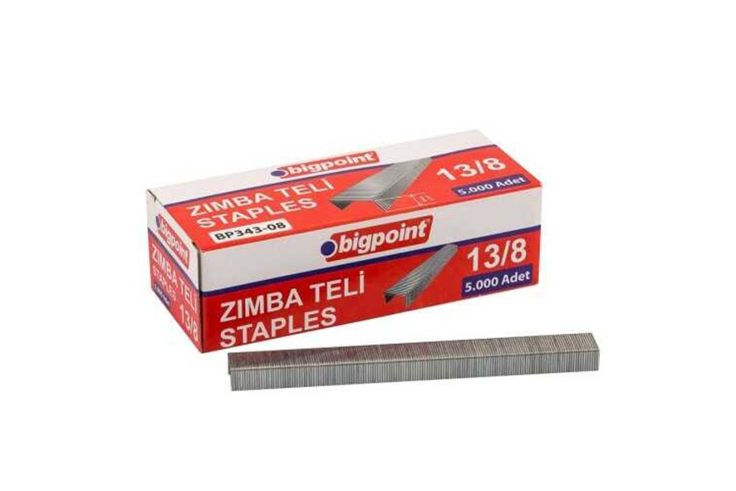 BİGPOİNT ZIMBA TELİ STAPLES 13/8 5.000 ADET BP343-08