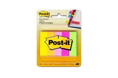 POST-IT YAPIŞKANLI NOT KAĞIDI INDEX 15x50 MM 5 RENK 670/5