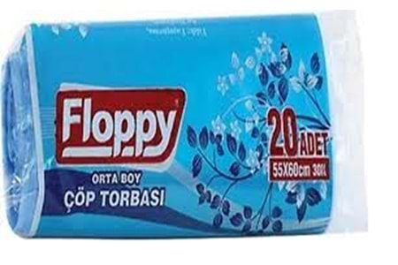 FLOPPY END. ÇÖP TORBASI 55X60 ORTA BOY - MAVİ