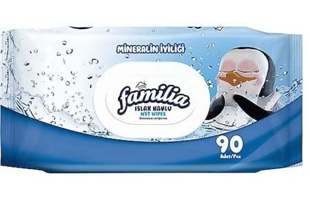 FAMİLİA ISLAK HAVLU 90 ADET - MİNERALLİ