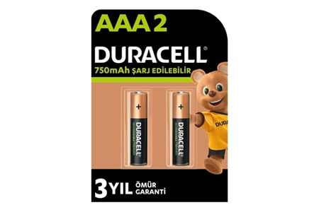 DURACELL AAA KALEM PİL 2Lİ 750MAH