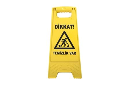 TEMİZLİK VAR LEVHASI SARI