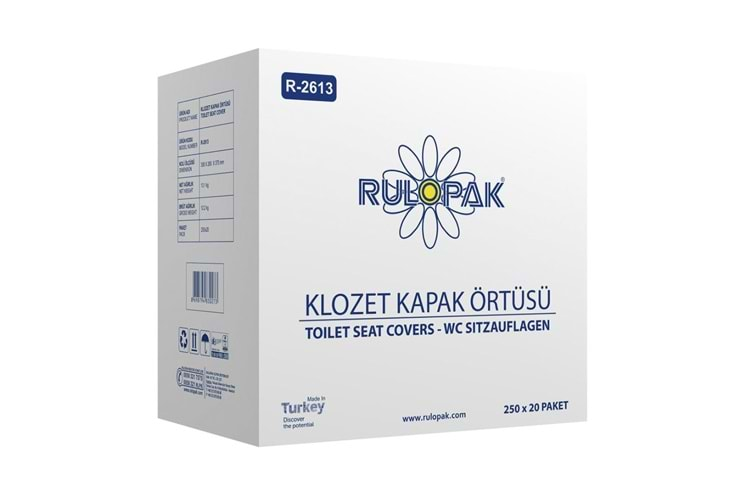 RULOPAK KLOZET KAPAK ÖRTÜSÜ 20X250 R-2613