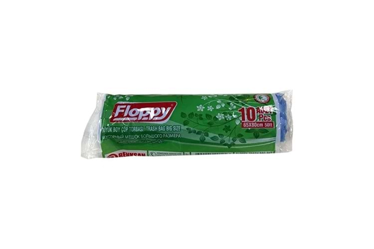 FLOPPY END. ÇÖP TORBASI 65X80 BÜYÜK BOY - MAVİ