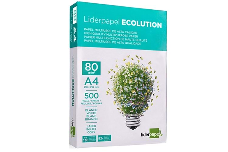 LİDERPAPEL ECOLUTİON A4 KAĞIDI 80g/m² 500 SAYFA